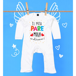 "EL MEU PARE MOLA MOLTÍSSIM" Pijama màniga llarga nadó