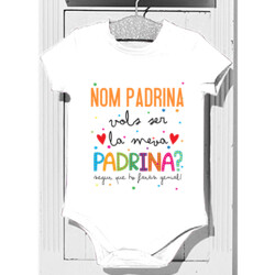 "VOLS SER LA MEVA PADRINA Personalitzat" Body m/curta nadó