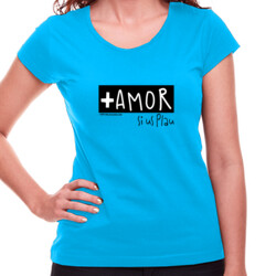 "MÉS AMOR SISPLAU" Samarreta Dona M/CURTA