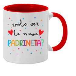 "ANNA PADRINETA" Tassa personalitzada color interior