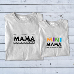 "MAMÀ - MINI MAMÀ" Pack 2 samarretes