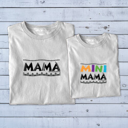 "MAMÀ - MINI MAMÀ" Pack 2 samarretes