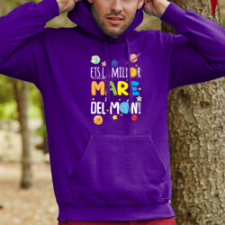 "ETS LA MILLOR MARE DEL MÓN" Dessuadora UNISEX amb caputxa