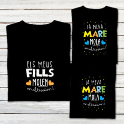 "ELS MEUS FILLS MOLEN MOLTÍSSIM - LA MEVA MARE MOLA MOLTÍSSIM" Pack 3 samarretes