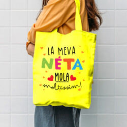 "LA MEVA NÉTA MOLA MOLTÍSSIM" Bossa TOTE cotó