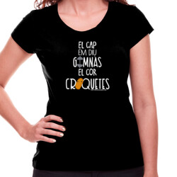 "EL COR CROQUETES" Samarreta Dona m/curta
