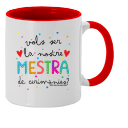"ISAAC I ANNA cerimònia - mestra" Tassa color interior