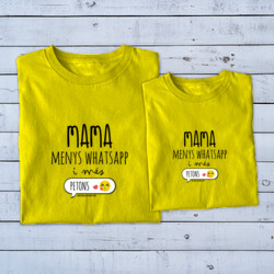 "MAMA, MENYS WHATSAPP I MÉS PETONS" Pack 2 samarretes mamà