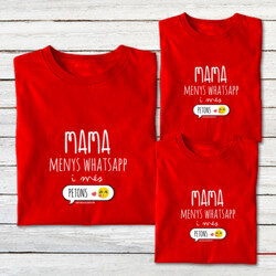 "MAMA, MENYS WHATSAPP I MÉS PETONS" Pack 3 samarretes