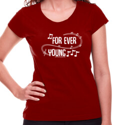"FOR EVER YOUNG" Samarreta Dona M/CURTA personalizada