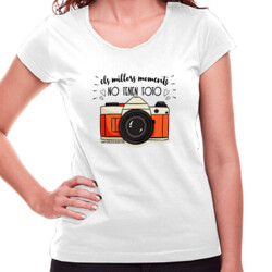 "ELS MILLORS MOMENTS, NO TENEN FOTO" Samarreta Dona m/curta