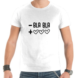 " - BLA BLA + AMOR" Samarreta home