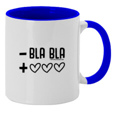 " - BLA BLA + AMOR" Tassa color