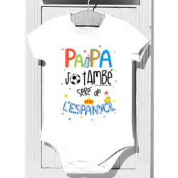 "PAPA, JO TAMBÉ SERÉ DE L'ESPANYOL" Body nadó personalitzat