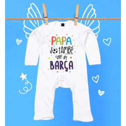 "PAPA JO TAMBÉ SERÉ DEL BARÇA" Pijama nadó