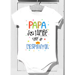 "PAPA JO TAMBÉ SERÉ DE L'ESPANYOL" body bebè m/curta