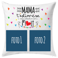 "MAMA T'ESTIMEM I REQUETESTIMEM MOLT" Coixí 40x40cm AMB FOTOS