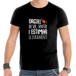 "ORGULL DE SER, SENTIR, I ESTIMAR LLIURAMENT" Samarreta Home m/curta
