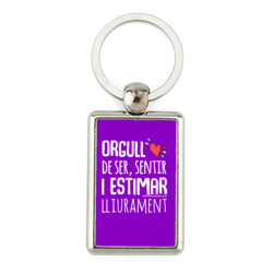 "ORGULL DE SER, SENTIR, I ESTIMAR LLIURAMENT" Clauer metàl.lic