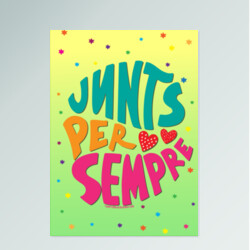 "JUNTS PER SEMPRE" Làmina personalitzada decoració