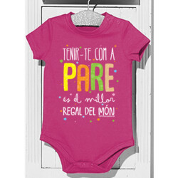 "TENIR-TE COM A PARE ÉS EL MILLOR REGAL DEL MÓN" Body nadó color fosc