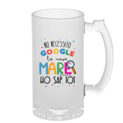 "NO NECESSITO GOOGLE LA MEVA MARE HO SAP TOT" Gerra cervesa