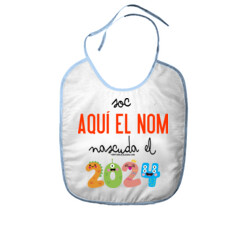 "NASCUDA EL 2024 AMB NOM" Pitet nadó personalitzable