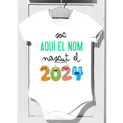 "NASCUT EL 2024 AMB NOM" Body nadó personalitzable