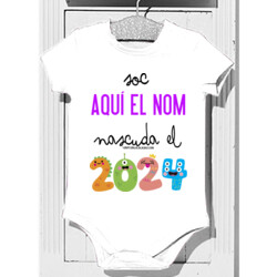 "NASCUDA EL 2024 AMB NOM" Body nadó personalitzable