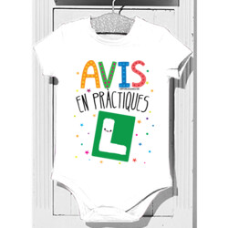"AVIS EN PRÀCTIQUES" Body m/curta nadó