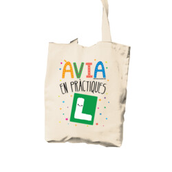 "ÀVIA EN PRÀCTIQUES" Bossa Tote cotó