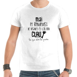 "MAI ET RENDEIXIS!" Samarreta Home m/curta