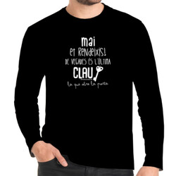 "MAI ET RENDEIXIS!" Samarreta Home m/llarga