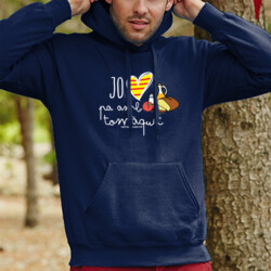 "M'AGRADA EL PA AMB TOMÀQUET"  Dessuadora UNISEX amb caputxa
