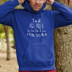 "REFRANY2_POT" Dessuadora UNISEX amb caputxa