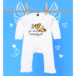 "M'AGRADA EL PA AMB TOMÀQUET"  Pijama nadó