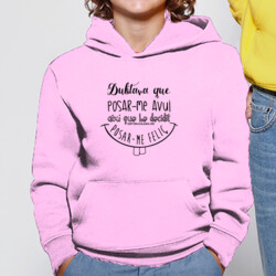 "HE DECIDIT POSAR-ME FELIÇ" Dessaudora NENS unisex amb caputxa