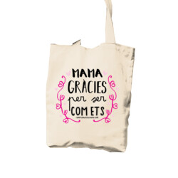 "COM ETS mama" Borsa TOTE cotó
