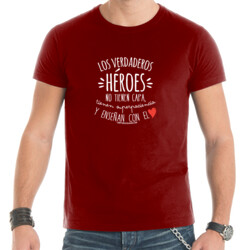 "PROFE héroes" Camiseta Hombre m/corta
