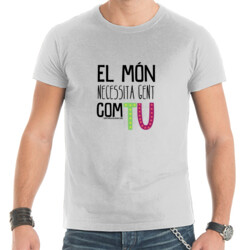 "COM TU" Samarreta Home m/curta