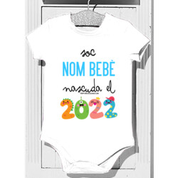"SOC (NOM BEBÈ) NASCUDA EL 2022" Body bebè personalitzat
