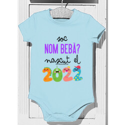 "SOC (NOM BEBÈ) NASCUT EL 2022" Body bebè personalitzat