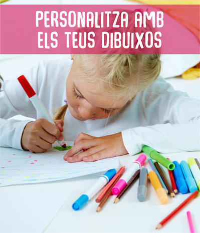 Personalitza els nostres productes amb els teus dibuixos o fotos